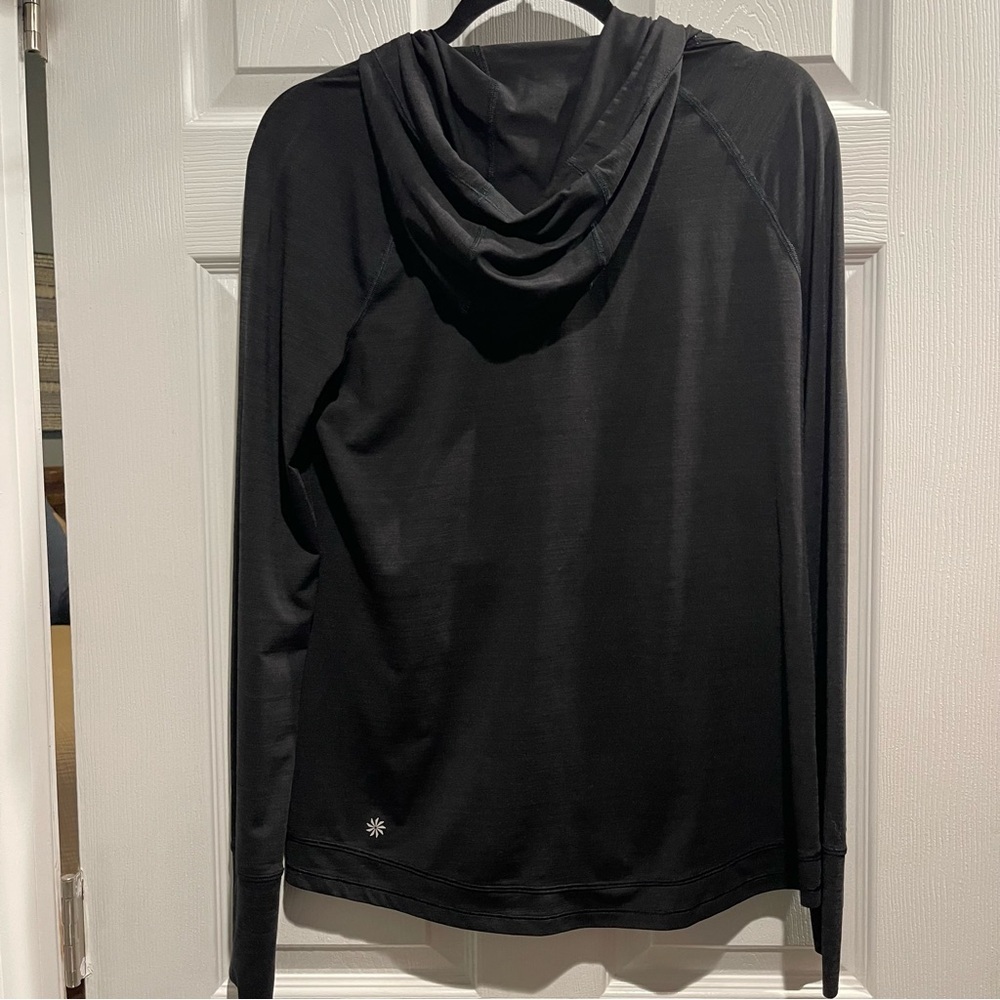 Athleta Run Free Women's Black Zip-Up Hoodie Small - Picture 3 of 4